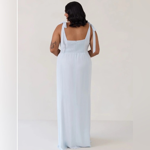 NWT PARK & FIFTH Riley Maxi Dress Celeste Powder Blue XXL - Picture 3 of 12